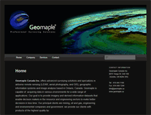 Tablet Screenshot of geomaple.ca